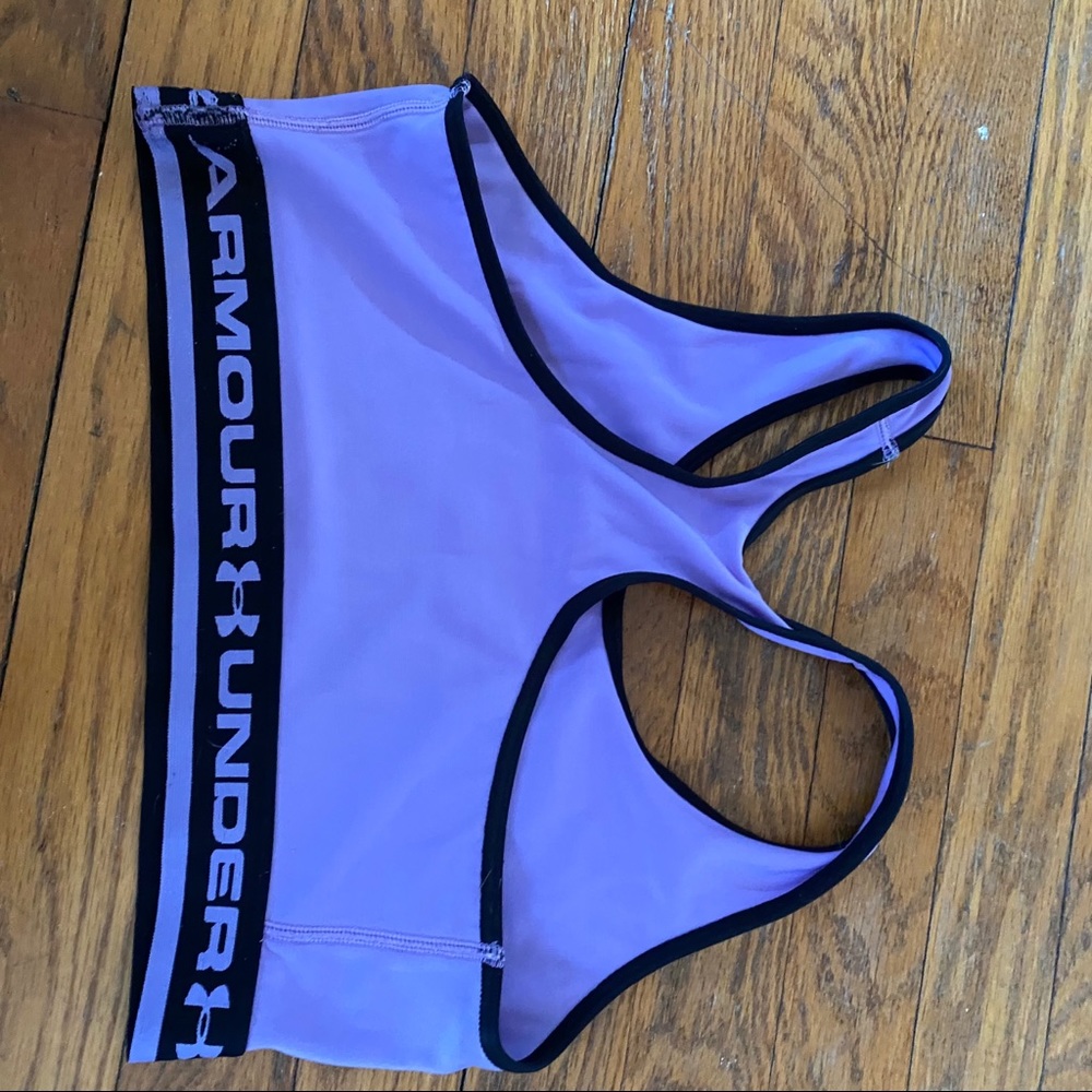 Lavender Under Armour Sports Bra - Picture 2 of 2